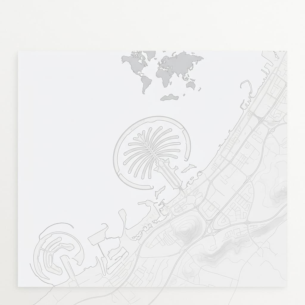 Dubai Map Background